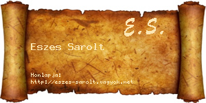 Eszes Sarolt névjegykártya